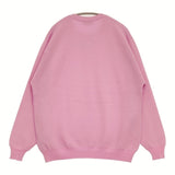 JOHN SMEDLEY 前V MERINO WOOL EXTRAFINE サイズL メリノウール クルーネック セーター ニット ピンク レディース ジョンスメドレー【中古】6-0922T♪