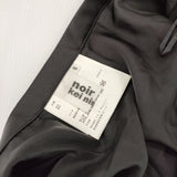 noir kei ninomiya 切替ボーダー プリーツ 日本製 サイズS ロングスカート AD2018 ブラック レディース ノワール ケイ ニノミヤ【中古】6-0525G△