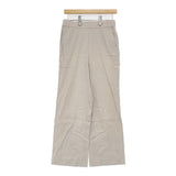 theory luxe SAUL ECO CRUNCH WASH サイズ40 リネン混 ストレッチ パンツ ベージュ レディース セオリーリュクス【中古】6-0805M∞