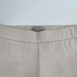 theory luxe SAUL ECO CRUNCH WASH サイズ40 リネン混 ストレッチ パンツ ベージュ レディース セオリーリュクス【中古】6-0805M∞