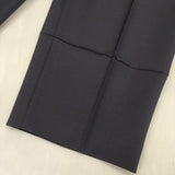 JIL SANDER センタープレススラックス サイズ34 ウール クロップドパンツ 2018SS ネイビー レディース ジルサンダー【中古】6-0725G∞