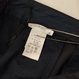 JIL SANDER センタープレススラックス サイズ34 ウール クロップドパンツ 2018SS ネイビー レディース ジルサンダー【中古】6-0725G∞