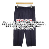 JIL SANDER センタープレススラックス サイズ34 ウール クロップドパンツ 2018SS ネイビー レディース ジルサンダー【中古】6-0725G∞