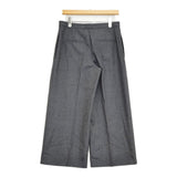 JIL SANDER ウール ワイドスラックス サイズ34 JSPN300410 イタリア製 パンツ 2018AW グレー レディース ジルサンダー【中古】6-0922T♪