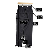 HYKE 241-13284 STRETCH TAPERED PANTS サイズ2 パンツ ブラック レディース ハイク【中古】6-0805G∞