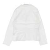 babaghuri J0541FB141 スタンド襟シャツ 定価35200円 コットン 日本製 サイズM 長袖シャツ 24SS ホワイト レディース ババグーリ【中古】6-0511M△