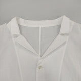 babaghuri J0541FB141 スタンド襟シャツ 定価35200円 コットン 日本製 サイズM 長袖シャツ 24SS ホワイト レディース ババグーリ【中古】6-0511M△