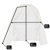 babaghuri J0541FB141 スタンド襟シャツ 定価35200円 コットン 日本製 サイズM 長袖シャツ 24SS ホワイト レディース ババグーリ【中古】6-0511M△