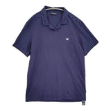 Emporio Armani コットン サイズL ポロシャツ ネイビー メンズ エンポリオ・アルマーニ【中古】6-0512S♪