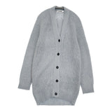 JIL SANDER JSPN751004 サイズS ウールシルクニット ロング Vネック カーディガン 2018AW ライトブルー レディース ジルサンダー【中古】6-0922T♪