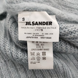 JIL SANDER JSPN751004 サイズS ウールシルクニット ロング Vネック カーディガン 2018AW ライトブルー レディース ジルサンダー【中古】6-0922T♪