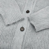 JIL SANDER JSPN751004 サイズS ウールシルクニット ロング Vネック カーディガン 2018AW ライトブルー レディース ジルサンダー【中古】6-0922T♪