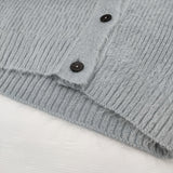 JIL SANDER JSPN751004 サイズS ウールシルクニット ロング Vネック カーディガン 2018AW ライトブルー レディース ジルサンダー【中古】6-0922T♪