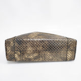 BOTTEGA VENETA イントレッチオ ミラージュ レザー B00672110C トートバッグ ゴールド ブラック レディース ボッテガヴェネタ【中古】6-0518G◎