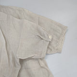 MARGARET HOWELL SOFT LINEN SHIRT バンドカラ― サイズ2 ブラウス シャツ ベージュ レディース マーガレットハウエル【中古】6-0522S♪