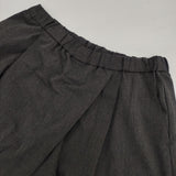 mizuiro-ind ラップパンツ T/R ワイドイージー パンツ チャコールグレー レディース ミズイロインド【中古】6-0805G∞