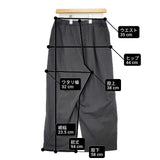 mizuiro-ind ラップパンツ T/R ワイドイージー パンツ チャコールグレー レディース ミズイロインド【中古】6-0805G∞