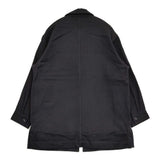 MHL. FELTED WOOL SHIRTING サイズ2 定価49940円 ウールメルトン シャツ ジャケット 25AW ダークネイビー レディース エムエイチエル【中古】6-0922T♪