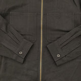 MHL. FELTED WOOL SHIRTING サイズ2 定価49940円 ウールメルトン シャツ ジャケット 25AW ダークネイビー レディース エムエイチエル【中古】6-0922T♪