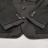 tricot COMME des GARCONS TH-J004 サイズM リバーシブル 異素材 フリース テーラードジャケット AD2021 ブラック レディース トリココムデギャルソン【中古】6-0922T♪