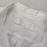 tao COMME des GARCONS 丸襟 袖レース コットン サイズM ブラウス シャツ AD2021 ホワイト レディース タオ コムデギャルソン【中古】6-0525M△