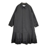 tao COMME des GARCONS AD2025 ウールエステルギャバ先染コート M 定価162800円 25AW ブラック レディース タオ コムデギャルソン【中古】6-0505T♪
