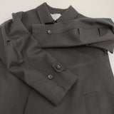 tao COMME des GARCONS AD2025 ウールエステルギャバ先染コート M 定価162800円 25AW ブラック レディース タオ コムデギャルソン【中古】6-0505T♪