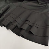 tao COMME des GARCONS AD2025 ウールエステルギャバ先染コート M 定価162800円 25AW ブラック レディース タオ コムデギャルソン【中古】6-0505T♪