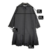 tao COMME des GARCONS AD2025 ウールエステルギャバ先染コート M 定価162800円 25AW ブラック レディース タオ コムデギャルソン【中古】6-0505T♪