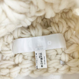 tao COMME des GARCONS 耳当て付き ポンポン TN-N016 帽子 ニットキャップ ホワイト レディース タオ コムデギャルソン【中古】6-0903T◎