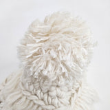 tao COMME des GARCONS 耳当て付き ポンポン TN-N016 帽子 ニットキャップ ホワイト レディース タオ コムデギャルソン【中古】6-0903T◎