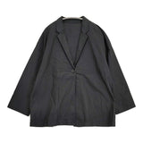 nest Robe リネンコットン 定価33000円 00125-1101 テーラードジャケット 25SS ブラック レディース ネストローブ【中古】6-0428M♪