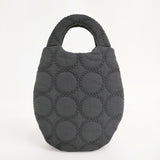 mina perhonen tambourine ウズラバッグ uzura bag 刺繍 定価13200円 トートバッグ 24AW ブラック レディース ミナペルホネン【中古】6-0421G♪