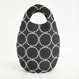 mina perhonen tambourine ウズラバッグ uzura bag 刺繍 ads9182 トートバッグ 23SS ブラック ホワイト レディース ミナペルホネン【中古】6-0421G♪