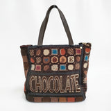 ebagos CHOCOLATE チョコレートトート シェニール織 定価64900円 トートバッグ 25AW ブラウン レディース エバゴス【中古】6-0914T♪