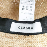 CLASKA ラフィアハット サイズF 帽子 ハット ベージュ レディース クラスカ【中古】6-0425S◎