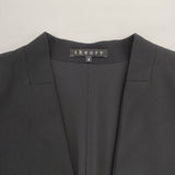 theory LANAI RELAXED サイズ4 ノーカラー テーラードジャケット ブラック レディース セオリー【中古】6-0805M∞