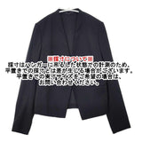 theory LANAI RELAXED サイズ4 ノーカラー テーラードジャケット ブラック レディース セオリー【中古】6-0805M∞