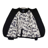 mina perhonen caniche ya2340 サイズ38 モヘヤウール ダブルボタン ノーカラージャケット ネイビー レディース ミナペルホネン【中古】6-0922T♪