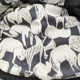mina perhonen caniche ya2340 サイズ38 モヘヤウール ダブルボタン ノーカラージャケット ネイビー レディース ミナペルホネン【中古】6-0922T♪
