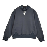 mina perhonen earth piece ハイネックカットソー 定価47300円 ada8031 サイズ36 スウェット 25AW チャコールグレー レディース ミナペルホネン【中古】6-0505T♪