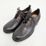 PETROSOLAUM ghillie whole cut crocodile oil soft kip クロコダイルレザー レースアップスリッポン サイズ38 定価214500円 シューズ・靴 ブラック レディース ペテロオラウム【中古】6-0421G♪