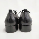 PETROSOLAUM ghillie whole cut crocodile oil soft kip クロコダイルレザー レースアップスリッポン サイズ38 定価214500円 シューズ・靴 ブラック レディース ペテロオラウム【中古】6-0421G♪