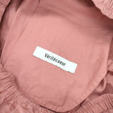 veritecoeur ボリュームタックパンツ 定価24200円 VC-2403 コットン パンツ ピンク レディース ヴェリテクール【中古】6-0618G◎