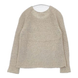 evam eva シルクウールナイロン E123K048 セーター ニット ベージュ レディース エヴァムエヴァ【中古】6-1014T∞