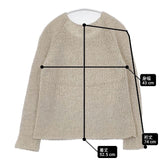 evam eva シルクウールナイロン E123K048 セーター ニット ベージュ レディース エヴァムエヴァ【中古】6-1014T∞