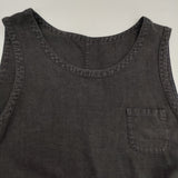 nest Robe 01133-1203 リネン ノースリーブ 日本製 後染め ワンピース ブラック レディース ネストローブ【中古】6-0511S△