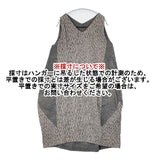 my beautiful landlet リネン WM05-OP171056A ノースリーブ ワンピース ベージュ ブラック レディース マイビューティフルランドレット【中古】6-0808M∞