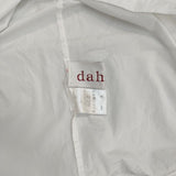 dahl’ia フリルスタンドカラー コットン プルオーバー DBL-276AK 日本製 ブラウス シャツ ホワイト レディース ダリア【中古】6-0808M∞