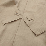 veritecoeur ユニセックス比翼コート short 定価52800円 VC-2718U リネンコットン コート 25SS ベージュ ユニセックス ヴェリテクール【中古】6-0428M♪